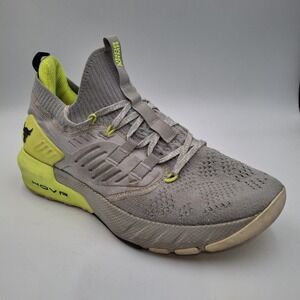 Under Armour Project Rock 3 Womens 10 Training Shoe Gray Sneaker 3023005-112‎